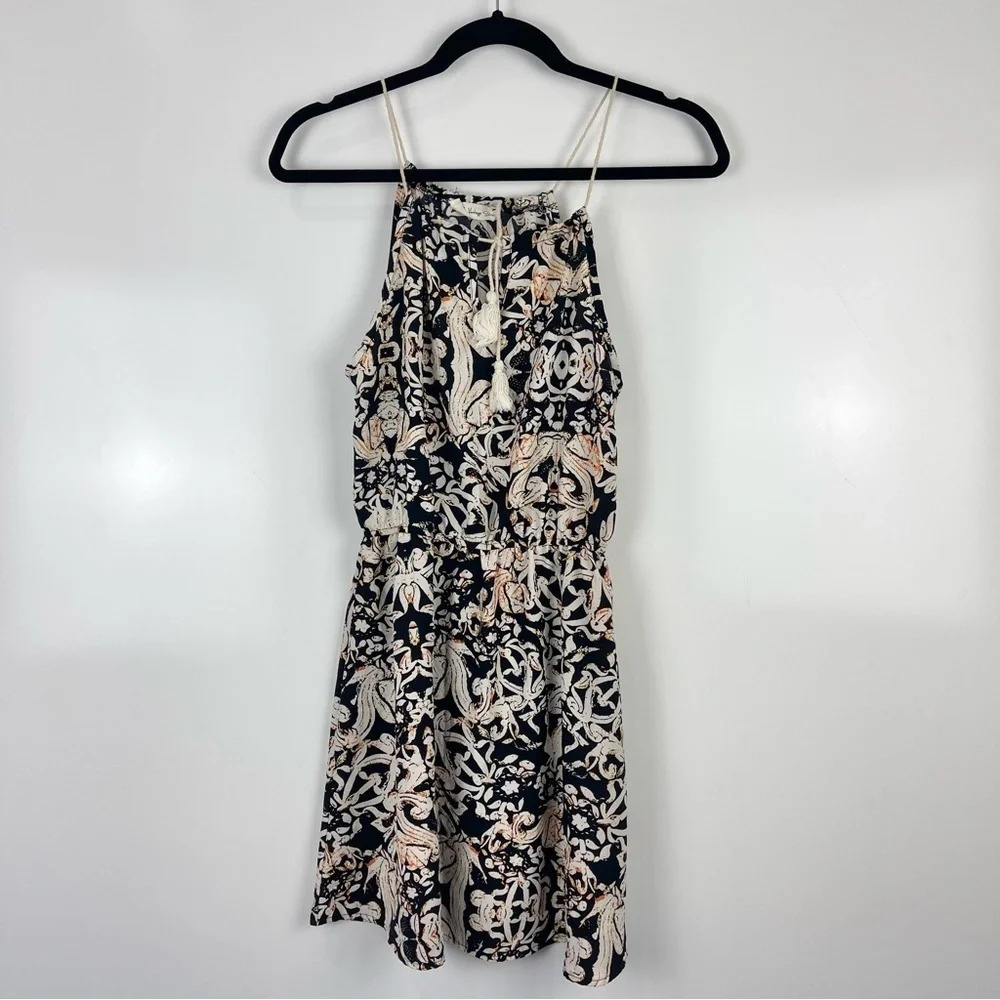 The Vintage Shop Printed Sleeveless Halter Summer Dress